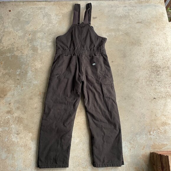 Key Bib Overalls Insulated Black Canvas Men’s Size 34x27 - Picture 2 of 8